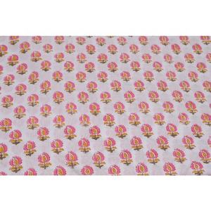 Block Printed Cotton Fabric by the Yard Soft Cotton Dress Sewing Crafting Quilting Crafting Fabric - Product Image 2