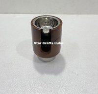 Brûleur à Bakhoor en bois écologique avec détails métalliques, offrant un look arabe authentique, style moderne, Star Crafts India, multi-usages