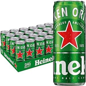 Cerveza Lager Heineken en Lata de Aluminio de 330 ml, Sabor Icónico, Paquete de 6 - Product Image 1