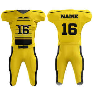 Maillots de football américain personnalisés, designs sublimés, manches courtes, antibactériens, anti-humidité, séchage rapide, respirants, en solde - Product Image 3