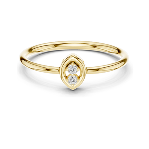 Anillo de Diamante Cultivado en Laboratorio de 0.135 CT para Mujer, Claridad VVS-VS EF, Oro de 18KT, 14KT, 10KT y Plata 925, Oro Rosa, Amarillo y Blanco - Product Image 2
