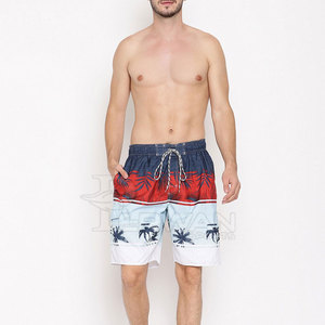 Pantalones cortos de playa de calle alta de cintura media para hombre de alta calidad estilo sólido poliéster/algodón teñido liso para el mercado de Pakistán - Product Image 5
