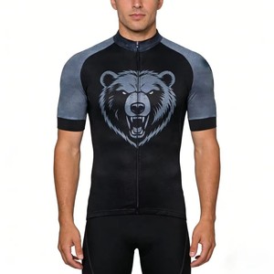 Jersey de Ciclismo de Carretera para Hombre, de Manga Corta, Cómodo, de Poliéster Ligero, Transpirable, de Secado Rápido, con Logotipo Personalizado de Alta Calidad - Product Image 3