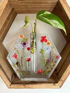 Cadre photo de sol de mariage rectangulaire en os de buffle, fait main, moderne, durable et créatif, avec glaçure transparente HF Industries - Product Image 3