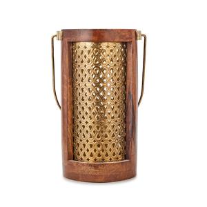 โคมไฟตกแต่งบ้านคุณภาพเยี่ยม ราคาสมเหตุสมผล ทำจากไม้ทั้งด้านบนและด้านล่าง พร้อมโครงลวดโลหะ - Product Image 6