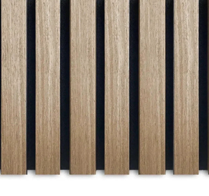 Solid Wood Slatted Media Wall (Sound Dampening) - Product Image 3
