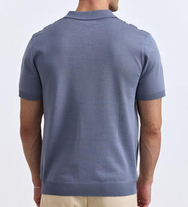 Camiseta de Cuello Alto Personalizada con Logotipo de Tu Propia Marca, Manga Corta, Poliéster/Algodón, Transpirable, Ecológica, de Secado Rápido, para Hombre, para Actividades al Aire Libre - Product Image 6