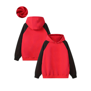 <b>Men's</b> Solid Color Fleece Hooded Sweatshirt Stand Collar Casual Sports Pullover for Spring Autumn Winter - Product Image 1