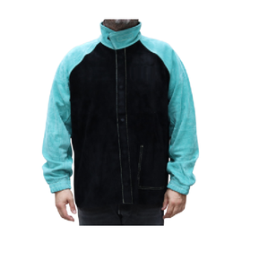 Chaqueta de soldadura de cuero de seguridad industrial resistente para hombre Material de cuero de calidad - Product Image 5