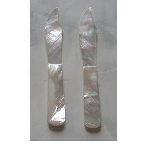 Artisanat en coquillages, brosse à vaisselle en coquillages, bijoux en coquillages, cuillère et fourchette, motif perle blanche naturelle - Product Image 1