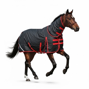 Tapis de cheval imperméable de qualité supérieure couverture stable en plein air tapis de terrain équitation équestre protection et ajustement boucles faciles chaud en hivers - Product Image 1
