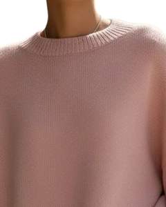 Customized <b>Women</b> Pink Oversized <b>Knit</b> Poncho Sweater Winter Loose Fit Batwing Sleeve Soft Warm Pullover Casual Fashion <b>Top</b> - Product Image 4