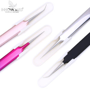 Pinzas Profesionales de Acero Inoxidable para Extensión de Pestañas, Herramienta para Recoger Pestañas de Volumen para Técnicos de Belleza - Product Image 5