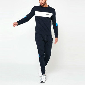 Twill Sports Men's Lightweight Breathable Knitted Polyester/Cotton Pullover <b>Sweat</b> Suits Custom High Quality Outerwear <b>Sets</b> - Product Image 1