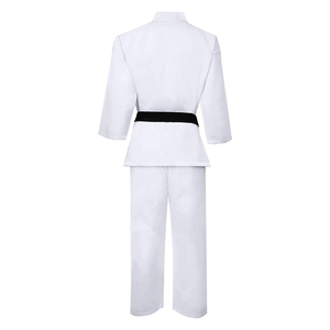 热销专业男士空手道制服纯色武术套装定制Logo直销厂家柔道制服 - Product Image 3