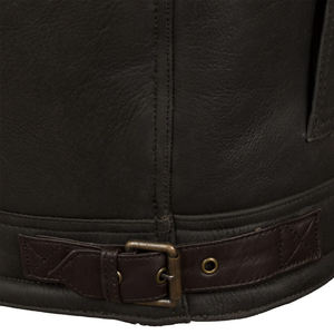 Proveedores de ropa de calle Chaquetas de cuero personalizadas Chaqueta de béisbol para hombre con Cuello acolchado Chaqueta universitaria con estampado gráfico bordado personalizado - Product Image 4