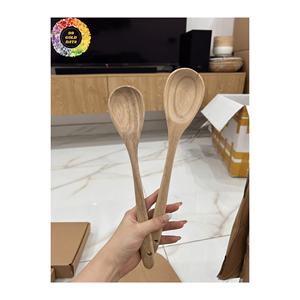 Juego de cuchara de cocina de Venta caliente amigable con el medio ambiente-Cucharas de servicio ecológicas de Puerto sostenible de madera - Product Image 2