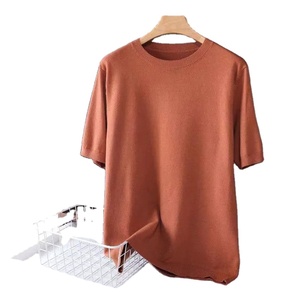 Camiseta de lana merino Superfina para hombre, camiseta Base transpirable de secado rápido, antiolor, sin picazón, camisetas de manga corta, suéter de punto - Product Image 3
