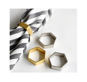 Metal Classic Napkin <b>Ring</b> Eco-Friendly Aluminum Wedding Party Decoration for Home & Restaurant Use with Customizable Design - Product Image 2