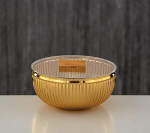 Bol à date personnalisable en acier inoxydable de qualité supérieure, durable, résistant à la rouille, ustensiles de cuisine modernes de luxe, bol à bonbons avec couvercle - Product Image 1