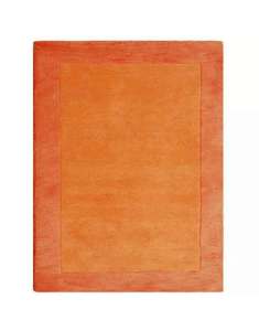 พรมขนสัตว์แบบทันสมัยงานแฮนด์เมดพรมทอสีส้ม8x10ห่วงตัดสวยงามทำมือสำหรับห้องนั่งเล่นและชุดสวดมนต์ - Product Image 2