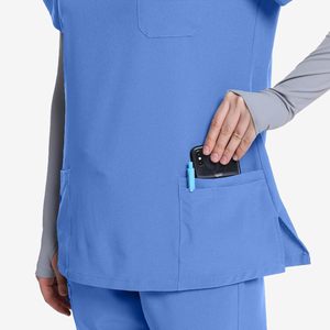 Conjunto de uniformes médicos de estilo moderno Unisex Doctor Enfermera Hospital Uniforme quirúrgico Jogger Pantalones Top Logotipo personalizado de alta calidad - Product Image 5