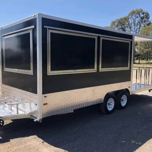 Remorque mobile extérieure de nourriture Chariot mobile d'usine de nourriture de rue Camion mobile de nourriture en vente Acier personnalisé - Product Image 3