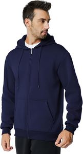 Tasa de fábrica OEM ODM Sudaderas con capucha sólidas Heavyweigh Fleece Oversized Plus Size Men's Casual Winter Hoodie - Product Image 3
