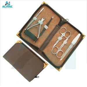 ALMAC Kits de manicura profesionales de diseño múltiple Juego de 6 piezas Herramientas de cuidado de uñas de acero inoxidable para salón y uso doméstico - Product Image 1