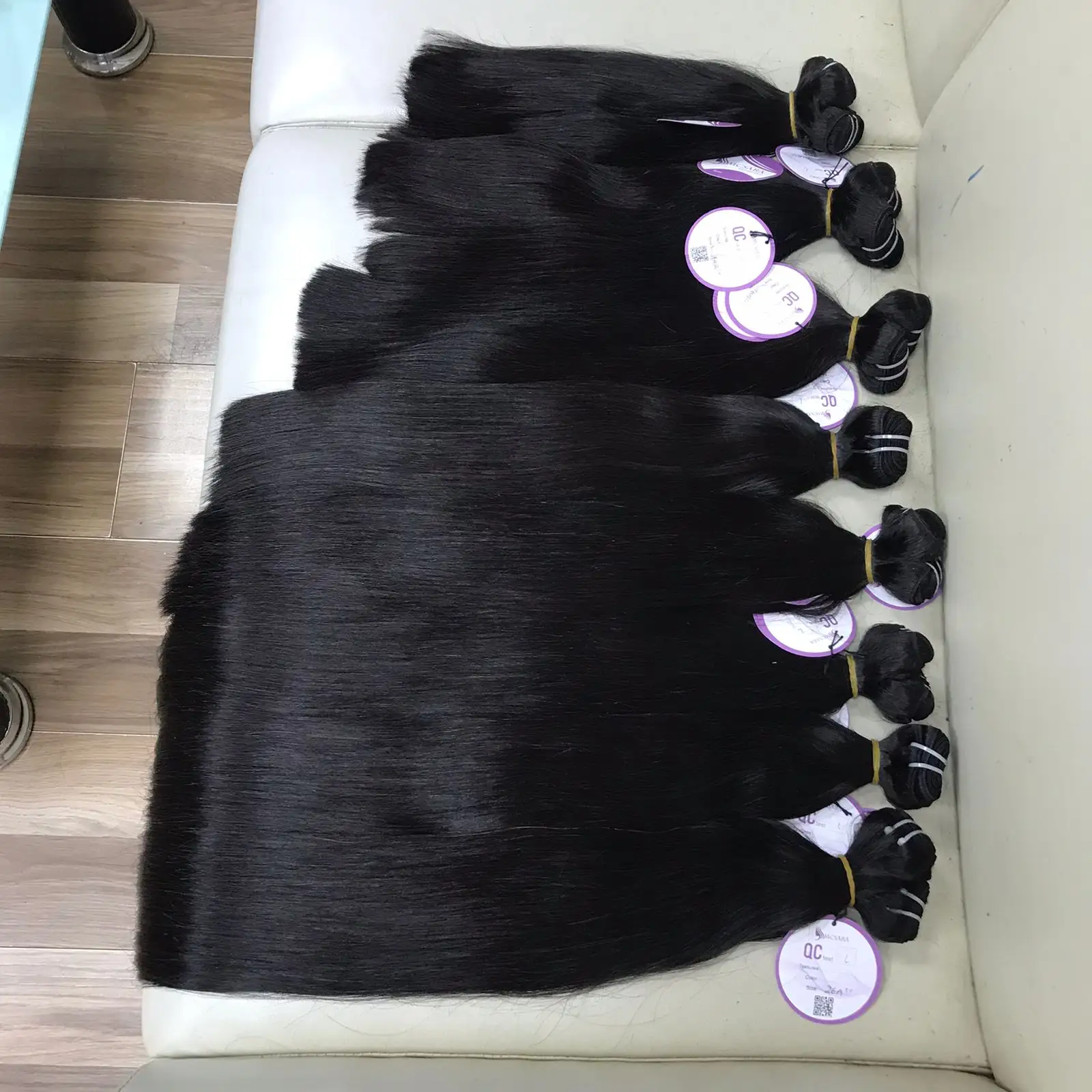 Manufacture Sale Vietnamease Straight Raw Hairs Natural Black Grade 10A Bundles Human Hair
