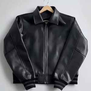 Custom Design Leather Versity <b>Jacket</b> Streetwear Versity <b>Jacket</b> For Men - Product Image 3
