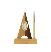 Buatan tangan pena kayu pemegang pensil paling menuntut dengan jam tangan kayu pena pensil berdiri/pena cangkir pensil harga murah