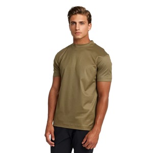 Camiseta Personalizada de Verano para Hombre, Delgada, de Mezcla de Poliéster/Algodón, Transpirable y de Secado Rápido, con Logotipo Personalizado - Product Image 4