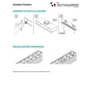 ตัวกระจายลมแบบเส้นตรง Tecnosystemi รุ่น Retractable พร้อมแผ่นปรับทิศทางลม 4 ช่อง ทำจากอะลูมิเนียม - Product Image 2