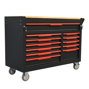 Oem màu đen và đỏ 12-ngăn kéo công cụ cán tủ với sửa chữa hoàn chỉnh thiết lập cho nhà để xe hội thảo sử dụng - Product Image 1