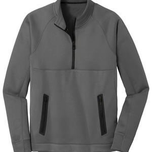 Sweat-shirt col rond en coton épais vierge à faible MOQ, coupe classique, style streetwear, avec fermeture éclair courte, personnalisable, meilleure qualité, brodé, service OEM - Product Image 6