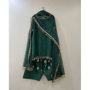 Elegantes Conjuntos de Trajes para Mujer, Compra en Línea de Vestidos Verde Botella - Product Image 2