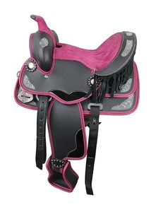 Sillín Sintético Occidental de Alta Calidad con Cuero PU y Fibra, Herrajes de Acero Inoxidable - Productos a Juego para Carreras de Caballos Ingleses - Product Image 2