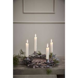 Support de bougie moderne en forme de branche abstraite, finition en laiton antique, porte-bougie en métal, centre de table créatif pour la salle à manger - Product Image 6