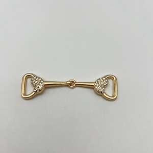 Boucle de chaussure en métal décorative personnalisable en vrac avec finition dorée, accessoire de quincaillerie de chaussures de mode en gros pour mocassins, talons - Product Image 2