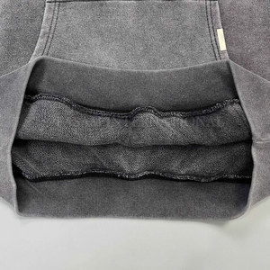 2025 vente directe d'usine sweats à capuche lavés à l'acide Logo personnalisé sweats à capuche en coton mélangé de couleur unie lavés à l'acide - Product Image 4