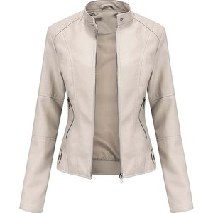 Chaqueta de Cuero de Alta Calidad para Mujer, Estilo Urbano, Transpirable, Reversible, Impermeable, Tejido de Punto Ecológico, Larga para Invierno - Product Image 6