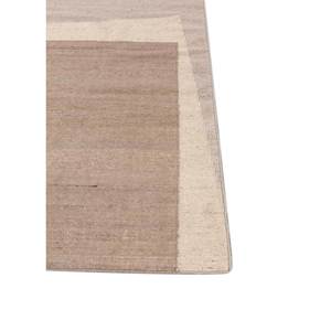 พรมขนสัตว์อัฟกันสีเบจและสีน้ำตาลลายตารางแบบทอเรียบ รุ่น ADWL-152 สำหรับใช้ในบ้าน ลายแบบนามธรรม - Product Image 4