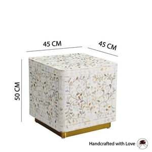 Meubles indiens artisanaux de la meilleure qualité - Console en incrustation d'os, table de chevet en nacre, maison, hôtel, restaurant - Product Image 6