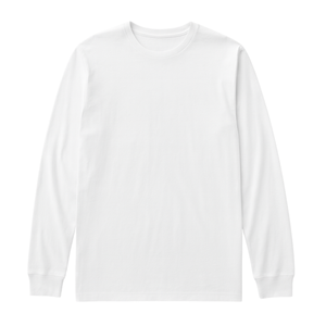 <b>Men</b> <b>White</b> 100% Luxury Organic Cotton Crew Neck T <b>Shirt</b> Pre Shrunk GOTS Certified Premium <b>Long</b> <b>Sleeve</b> Breathable Fit Tee - Product Image 1