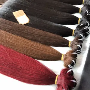 Cabello Vietnamita Virgen al por Mayor de Alta Calidad, Liso, Ondulado y Rizado, Extensiones de Cabello con Doble Trama a Máquina - Product Image 1