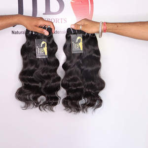 Paquete de extensión de cabello humano de templo indio crudo de fábrica, cabello crudo al por mayor, proveedores de cabello humano virgen natural sin procesar - Product Image 2