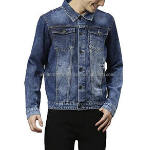 Chaqueta vaquera para hombre, diseño personalizado, OEM, alta calidad, venta al por mayor y personalizada - Product Image 1
