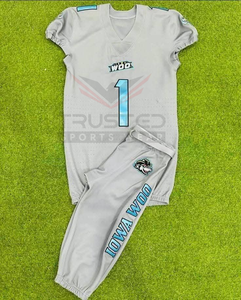 Proveedor Directo de Fábrica, Uniformes de Fútbol Americano Personalizados por Sublimación, Manga Corta, Secado Rápido, Transpirable, Servicio OEM, Logotipo Personalizado - Product Image 6