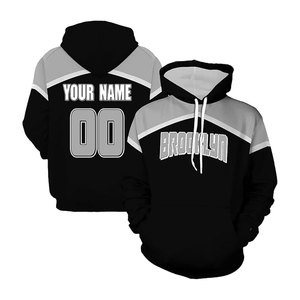 Sweat-shirt à capuche pour homme Brooklyn, coupe classique, haut à capuche décontracté, automne, chaud, tricoté, respirant, séchage rapide, haute qualité - Product Image 1